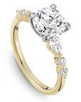 Crown Ring Yellow Gold Noam Carver Classic Engagement Ring