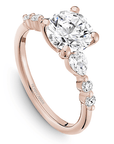 Crown Ring Rose gold Noam Carver Classic Engagement Ring