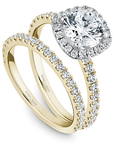 Crown Ring Noam Carver Classic Halo Engagement Ring
