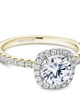Crown Ring Noam Carver Classic Halo Engagement Ring