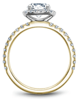 Crown Ring Noam Carver Classic Halo Engagement Ring