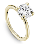 Crown Ring Yellow Gold Noam Carver Classic Solitaire Engagement Ring