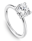 Crown Ring Platinum Noam Carver Classic Solitaire Engagement Ring
