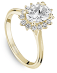 Crown Ring Yellow Gold Noam Carver Engagement Ring