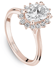 Crown Ring Rose gold Noam Carver Engagement Ring