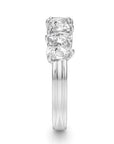 Crown Ring Jewellery - Band - Diamond - LAB Noam Carver Glow Band 14K White Gold 1.24ct Pear Shape Lab Diamonds Claw Set Size 6.5