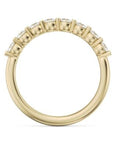 Crown Ring Jewellery - Band - Diamond - LAB Noam Carver Glow Band 14K Yellow Gold 0.80ct Round Lab Diamonds Claw Set Size 6.5