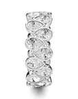 Crown Ring Noam Carver Glow Eternity Wedding Band