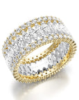 Crown Ring Noam Carver Glow Eternity Wedding Band