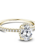 Crown Ring Noam Carver Halo Engagement Ring