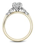 Crown Ring Noam Carver Knife Edge Regal Engagement Ring