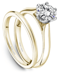 Crown Ring Noam Carver Knife Edge Solitaire Engagement Ring