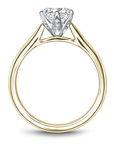 Crown Ring Noam Carver Knife Edge Solitaire Engagement Ring