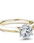 Crown Ring Noam Carver Knife Edge Solitaire Engagement Ring