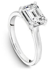 Crown Ring Platinum Noam Carver Knife Edge Solitaire Engagement Ring
