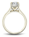 Crown Ring Noam Carver Knife Edge Solitaire Engagement Ring