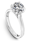 Crown Ring Platinum Noam Carver Knife Edge Solitaire Engagement Ring