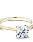 Crown Ring Noam Carver Knife Edge Solitaire Engagement Ring