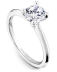 Crown Ring White gold Noam Carver Knife Edge Solitaire Engagement Ring