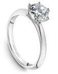 Crown Ring Platinum Noam Carver Knife Edge Solitaire Engagement Ring