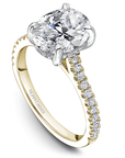 Crown Ring Yellow Gold Noam Carver Modern Engagement Ring