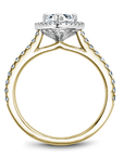 Crown Ring Noam Carver Modern Pave Engagement Ring
