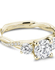Crown Ring Noam Carver Modern Pave Twist Engagement Ring