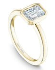 Crown Ring Yellow Gold Noam Carver Modern Solitaire Engagement Ring