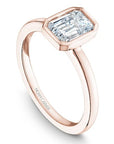Crown Ring Rose gold Noam Carver Modern Solitaire Engagement Ring