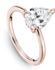 Crown Ring Rose gold Noam Carver Modern Solitaire Engagement Ring