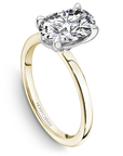 Crown Ring Yellow Gold Noam Carver Modern Solitaire Engagement Ring