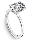Crown Ring White gold Noam Carver Modern Solitaire Engagement Ring