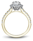 Crown Ring Noam Carver Pave Halo Engagement Ring