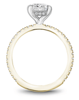 Crown Ring Noam Carver Pave Solitaire Engagement Ring