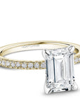 Crown Ring Noam Carver Pave Solitaire Engagement Ring