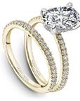 Crown Ring Noam Carver Pave Solitaire Engagement Ring