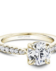 Crown Ring Noam Carver Pave Solitaire Engagement Ring