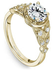 Crown Ring Yellow Gold Noam Carver Regal Engagement Ring
