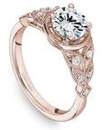 Crown Ring Rose gold Noam Carver Regal Engagement Ring