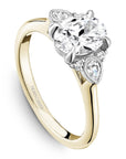 Crown Ring Yellow Gold Noam Carver Regal Engagement Ring