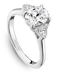 Crown Ring White gold Noam Carver Regal Engagement Ring