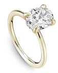 Crown Ring Yellow Gold Noam Carver Solitaire Engagement Ring