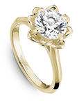Crown Ring Yellow Gold Noam Carver Solitaire Engagement Ring
