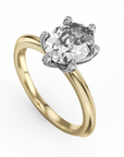 Crown Ring Yellow Gold Noam Carver Solitaire Engagement Ring