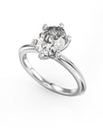 Crown Ring Platinum Noam Carver Solitaire Engagement Ring