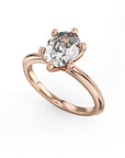 Crown Ring Rose gold Noam Carver Solitaire Engagement Ring