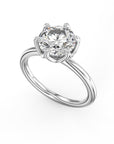 Crown Ring Platinum Noam Carver Solitaire Engagement Ring
