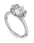 Crown Ring Platinum Noam Carver Solitaire Engagement Ring