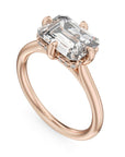 Crown Ring Rose gold Noam Carver Solitaire Engagement Ring