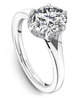 Crown Ring White gold Noam Carver Split Shank Modern Engagement Ring